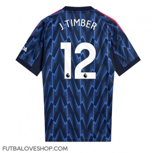 Dres Arsenal Jurrien Timber #12 Preč 2025-26 Krátky Rukáv